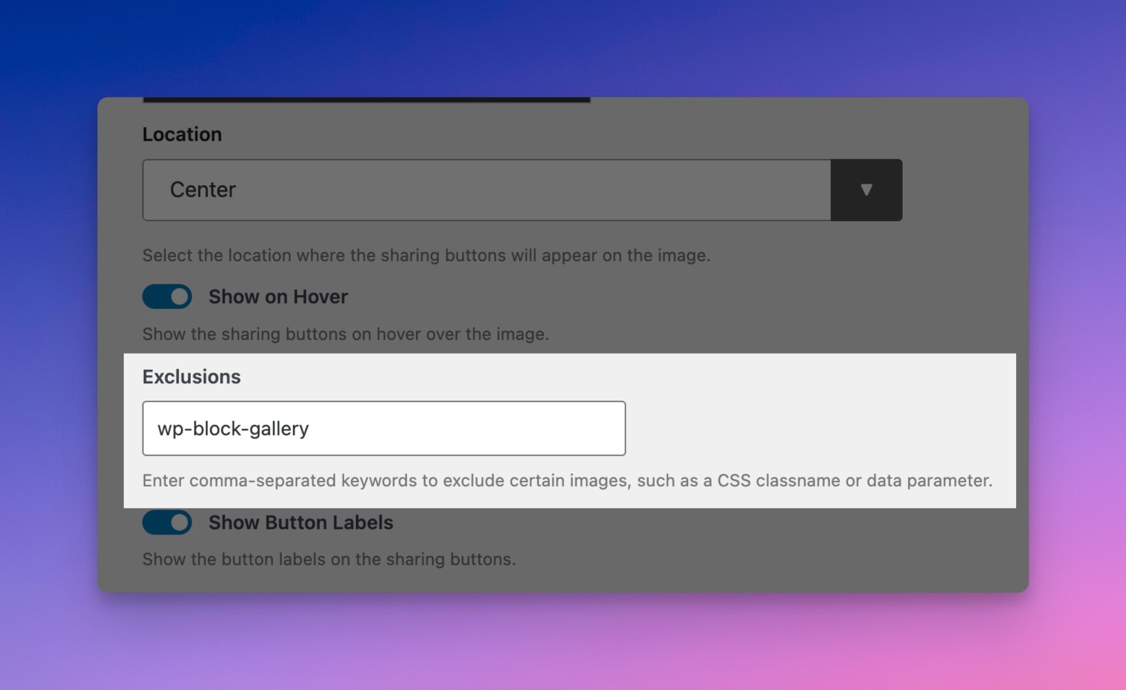 Set up Exclusions to Match Keywords or CSS or Data Attributes