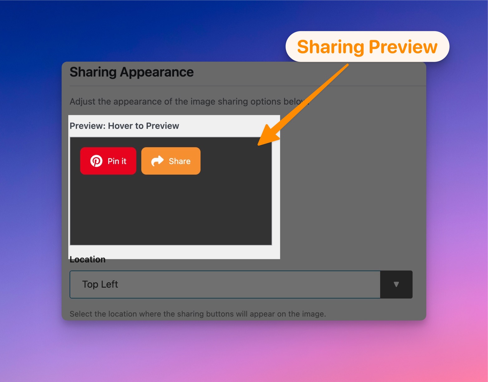 Sharing Preview