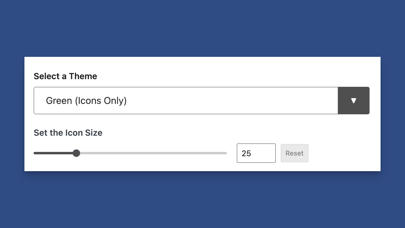 Adjust the Icon Size for All Available Themes