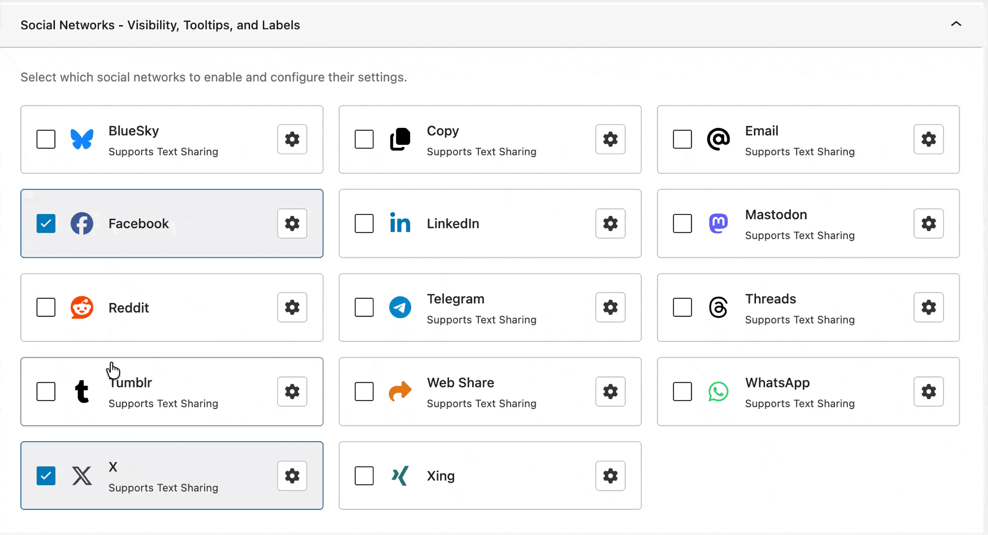 Enabling or Disabling a Network