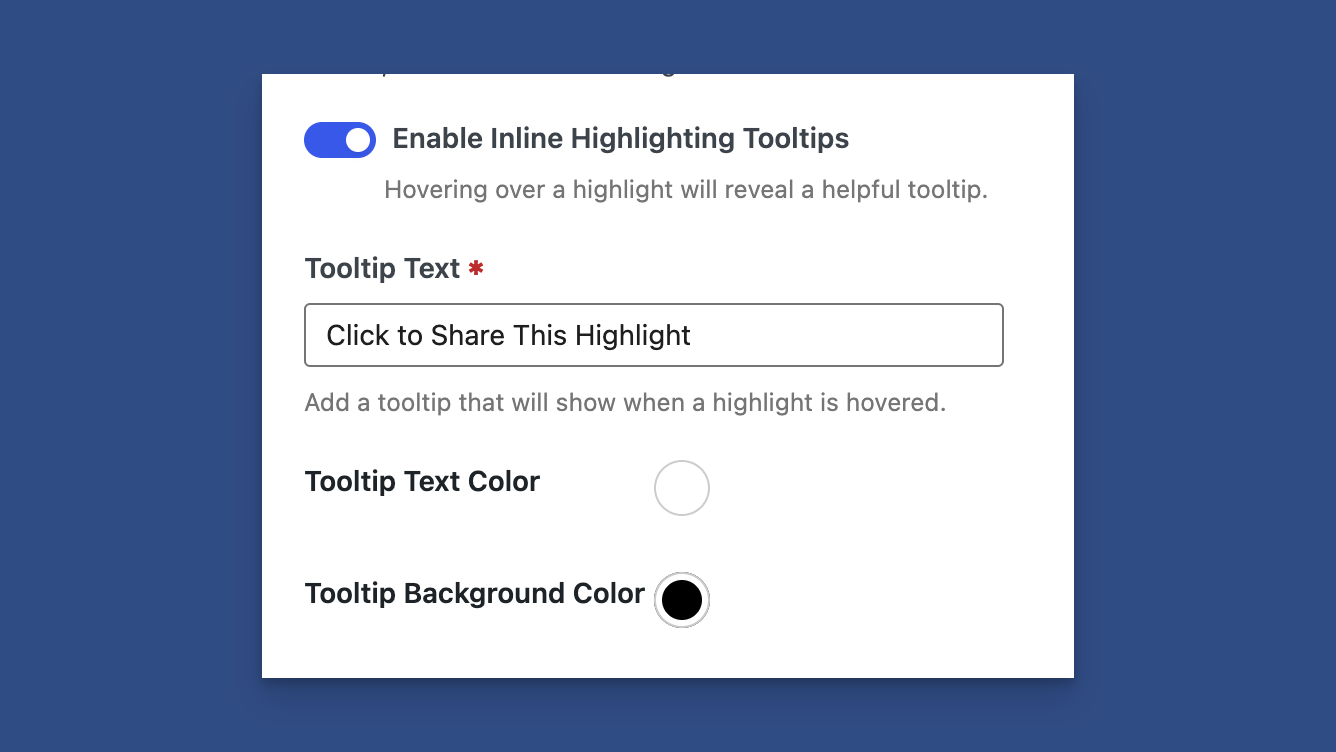 Show Tooltips When Hovering Over a Highlight
