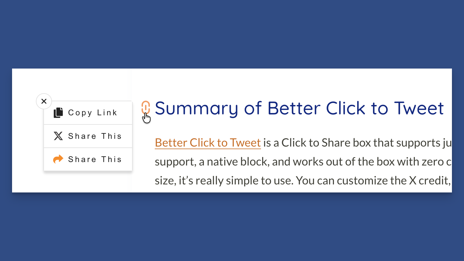 Headline Sharing Allows You to Share Headers