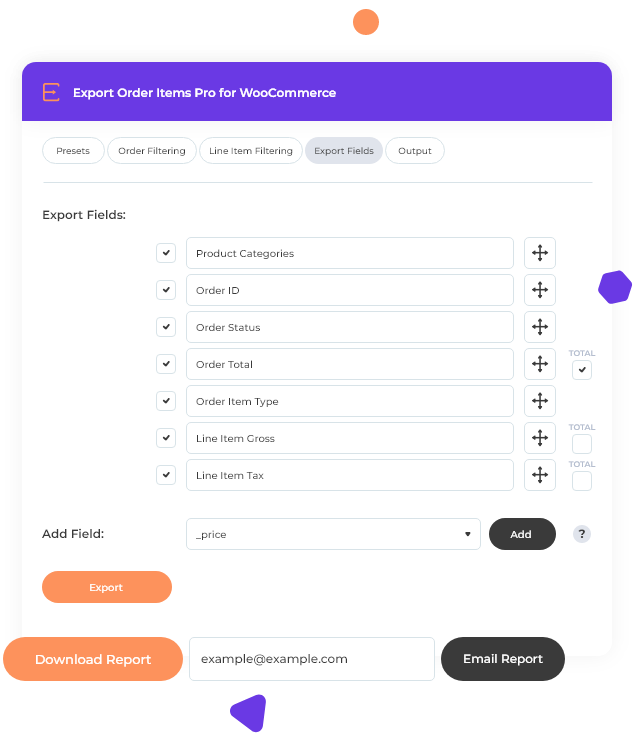 Download and share reports