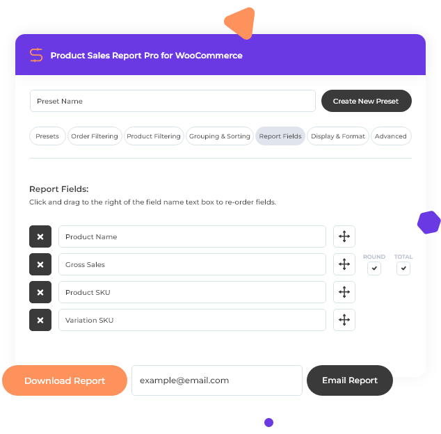 Download and share reports