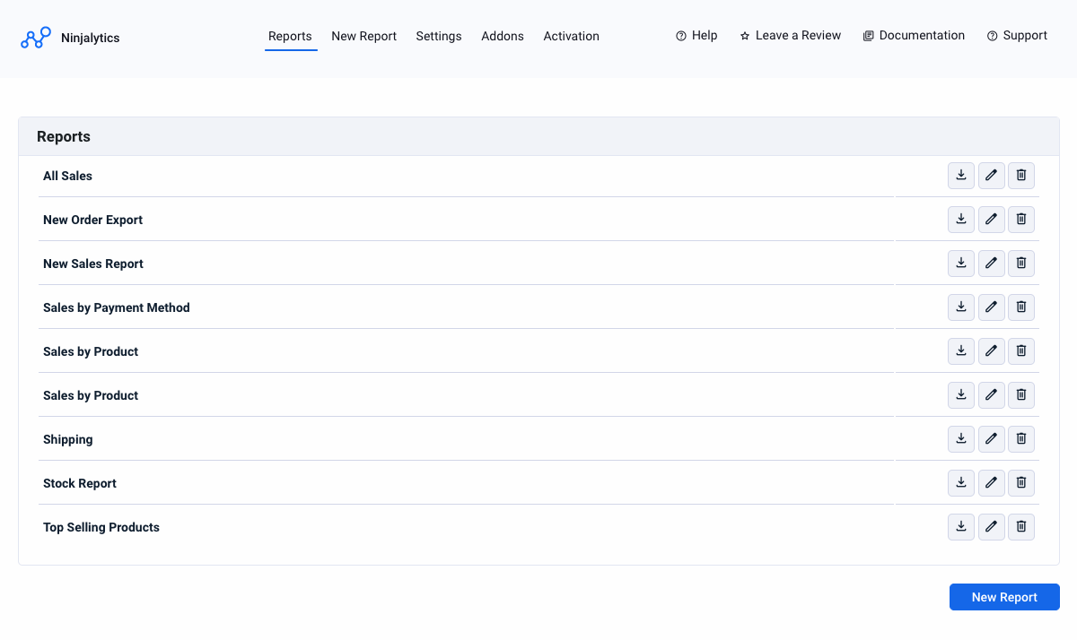 Ninjalytics Pro plugin in the WordPress dashboard