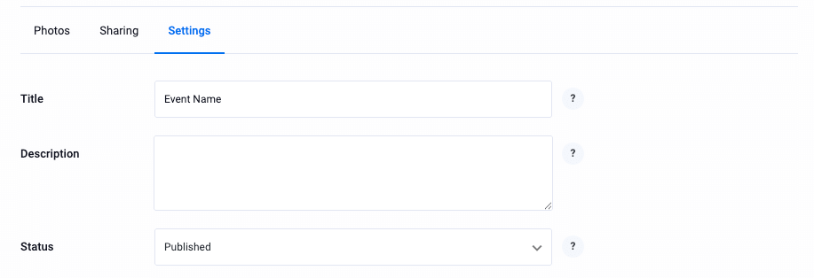 PhotoBerry Studio Basic Settings