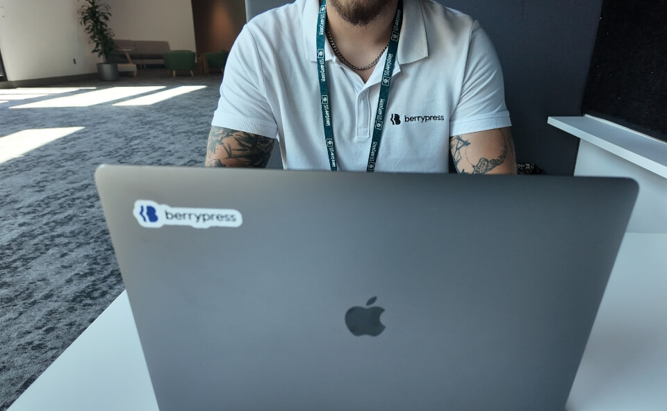 BerryPress image laptop