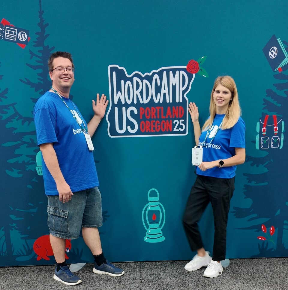 WordCamp US - Portland, Jonathan Hall and Anna Widera